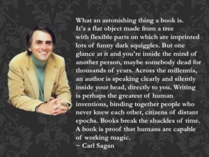 Carl Sagan on the magic of books